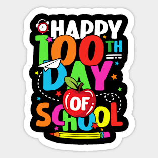 100th Day of School Teachers Kids Child Happy 100 Days Sticker